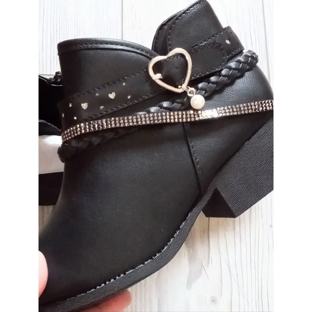 (17-4695) Girl's Jellypop Hearty Strapy Ankle Boot Sz 1